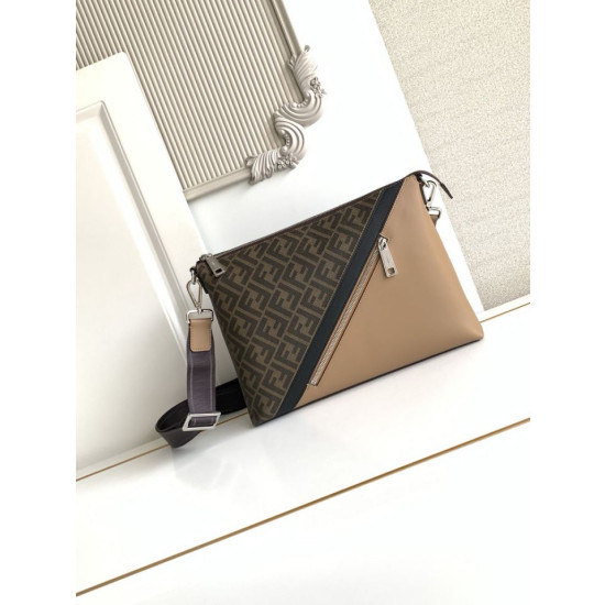 Borsa a tracolla Fendi con logo diagonale FF
