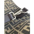 Borsa shopper Tote Fendi FF jacquard marrone