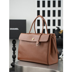 Borsa tote Chanel AS6289 Jennie marrone