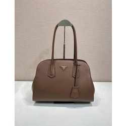Borsa tote Prada Palisander 1BG606 Marrone