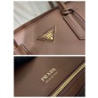 Borsa tote Prada Palisander 1BG606 Marrone