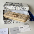 Portafoglio con cerniera Dior Lady Dior Voyageur albicocca
