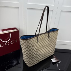 Sito Replica Borsa tote Gucci 874745 GG in tela marrone Imitazioni Replica perfette Borsa tote Gucci 874745 GG in tela marrone