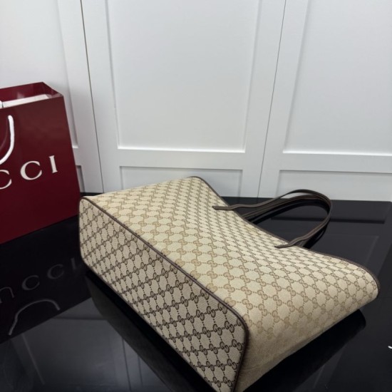 Sito Replica Borsa tote Gucci 874745 GG in tela marrone Imitazioni Replica perfette Borsa tote Gucci 874745 GG in tela marrone