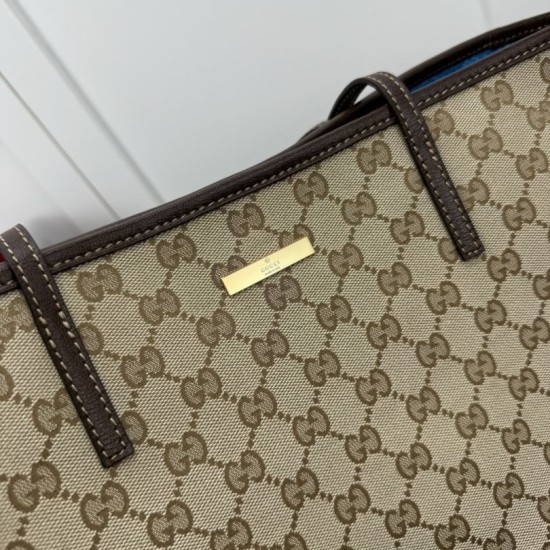 Sito Replica Borsa tote Gucci 874745 GG in tela marrone Imitazioni Replica perfette Borsa tote Gucci 874745 GG in tela marrone