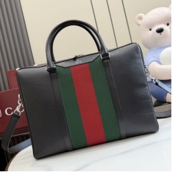 Replica perfette Borsa da lavoro media Gucci A0007X Mega Web Trademark nera