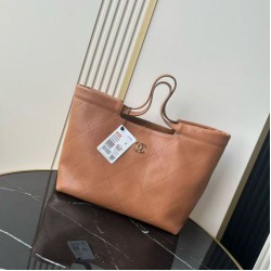 Replica perfette Bora Pari all'originale replica tote Chanel piccola preppy AS6058 Marrone Imitazione