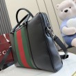 Borsa da lavoro media Gucci A0007X Mega Web Trademark nera