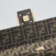 Borsa Fendi Medio Baguette tessuto jacquard FF marrone
