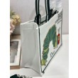 Borsa shopping Dior Book Tote con design a bruco e tracolla