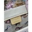 Borsa shopping Dior Book Tote con fiocco e tracolla