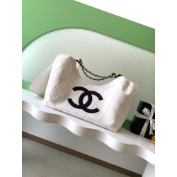 Imitazioni borse griffate tote Chanel 26C Coco Beach AS6191 bianca