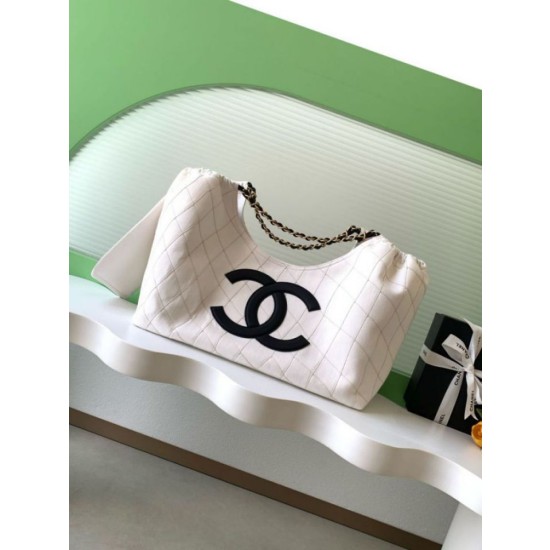 Imitazioni borse griffate tote Chanel 26C Coco Beach AS6191 bianca