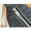 Pochette Dior Jett Dior Oblique jacquard nero