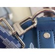 163c01 chip Borse LV Keepall Bandoulière 50 M28836 Blu