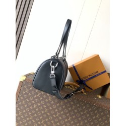 Borsa a mano Louis Vuitton Needle M28000 nera chip a codice variabile 163C