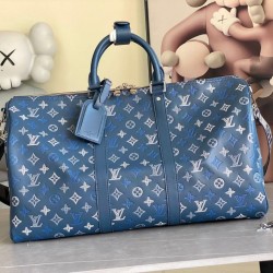 Replica perfette 163c01 chip Borse Louis Vuitton Keepall Bandoulière 50 M28836 Blu