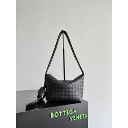 Borsa a spalla Easy Hobo Bottega Veneta Nera