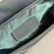 Borse Replica a tracolla Burberry Grid con logo equestre Grigio