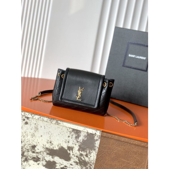 Qualità premium Borse Replica mini Nolita YSL Saint Laurent Nero Qualità premium Borse Replica mini Nolita YSL Saint Laurent Nero