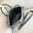Borse Imitazioni da lavoro Burberry Grid con logo equestre Grigio