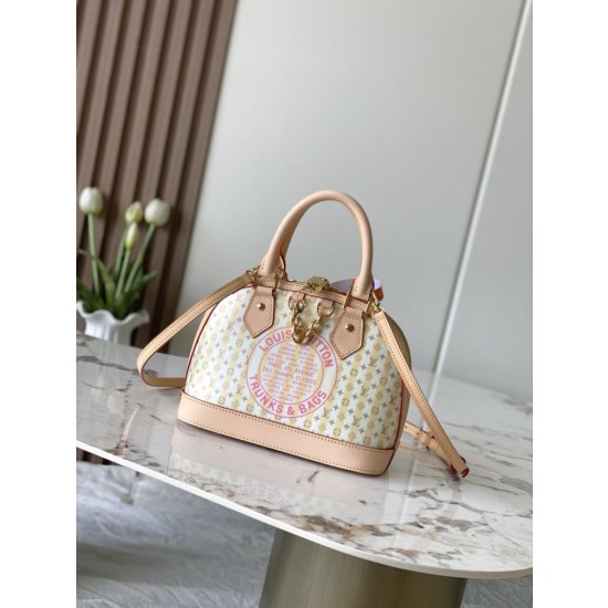 Bora Pari all'originale replica LV Stamp Alma BB M28672 163c01 chip