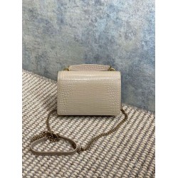 YSL Saint Laurent Piccola Sunset con motivo coccodrillo 19cm albicocca YSL Saint Laurent Piccola Sunset con motivo coccodrillo 19cm albicocca