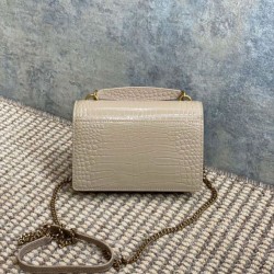 Sito Replica YSL Saint Laurent Piccola Sunset con motivo coccodrillo 19cm albicocca Imitazioni Replica perfette YSL Saint Laurent Piccola Sunset con motivo coccodrillo 19cm albicocca