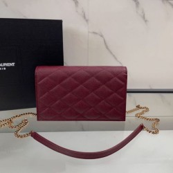 Sito Replica Borse Firmate a catena trapuntata Becky YSL Saint Laurent Rosso 20cm Imitazioni Replica perfette Borse Firmate a catena trapuntata Becky YSL Saint Laurent Rosso 20cm