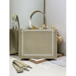 Borsa a mano Dior Piccolo/Medio/Grande Book Tote con nastro albicocca Borsa a mano Dior Piccolo/Medio/Grande Book Tote con nastro albicocca