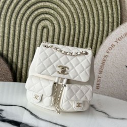 Replica perfette Zaino Chanel 23P Duma AS3860 Bianco