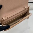 Borsa a catena trapuntata Becky YSL Saint Laurent albicocca