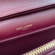 Borse Firmate Replica a catena trapuntata Becky YSL Saint Laurent Rosso 20cm