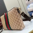Borsa a tracolla media Gucci GG A002KX albicocca cristallo