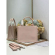 Borsa book tote Dior piccola/media/grande rosa con motivo floreale Borsa book tote Dior piccola/media/grande rosa con motivo floreale