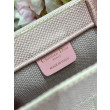 Borsa book tote Dior piccola/media/grande rosa con motivo floreale Borsa book tote Dior piccola/media/grande rosa con motivo floreale