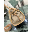 Borsa Prada Bonne lino con manici superiori 1BA426 marrone