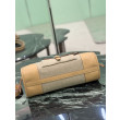 Borsa Prada Bonne lino con manici superiori 1BA426 marrone
