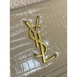 YSL Saint Laurent Piccola Sunset con motivo coccodrillo 19cm albicocca