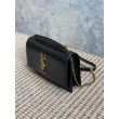 YSL Saint Laurent Piccola Sunset con motivo coccodrillo 19cm Nero