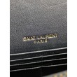 YSL Saint Laurent Piccola Sunset con motivo coccodrillo 19cm Nero