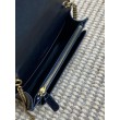 YSL Saint Laurent Piccola Sunset con motivo coccodrillo 19cm Nero