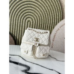 Zaino Chanel 23P Duma AS3860 Bianco