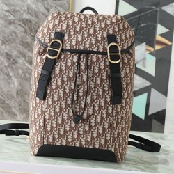 Replica perfette Zaino Dior Jett Oblique Da Uomo Marrone