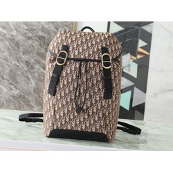 Zaino Dior Jett Oblique Da Uomo Marrone