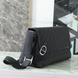 Replica perfette Borsa a tracolla Dior Jett Flap Oblique Nero
