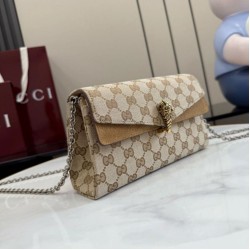 Replica perfette Borsa a tracolla Gucci Dionysus 876531  tela GG marrone