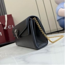 Replica perfette Borsa a tracolla Gucci Dionysus 876531 interamente pelle nero