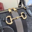 Borsa a bauletto grande Gucci 866734 Nero