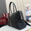 Borsa a bauletto grande Gucci 866734 Nero